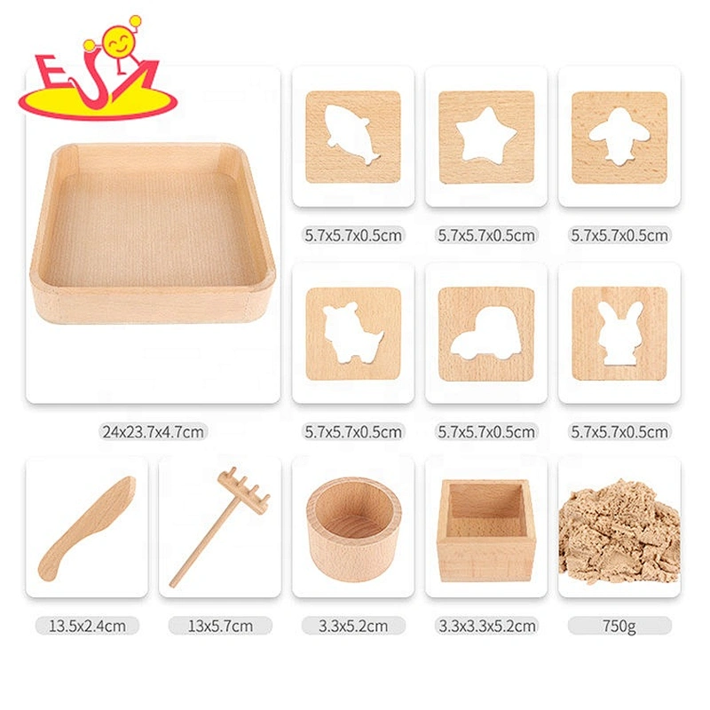 2019 New arrival sandbox wooden beach toys for kids W01D030