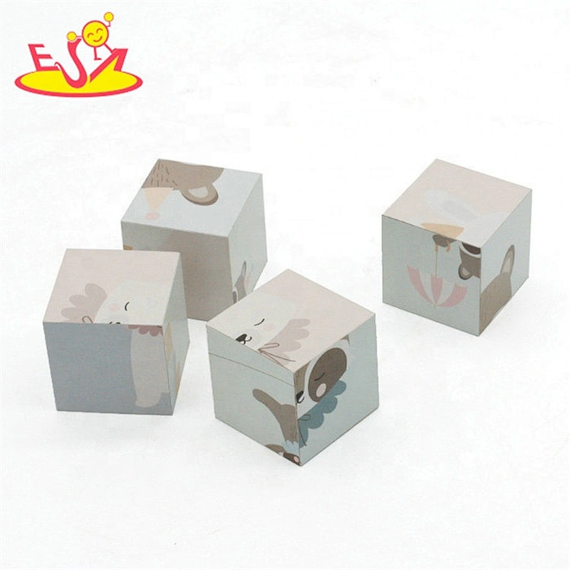 High quality educational wood puzzle blocks for kids W14F056