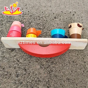 Hölzernes Balancierspielwaren des besten Entwurfs des Babys groß W11F001