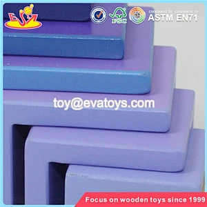 Wholesale interesting wooden bricks puzzle toy educational kids wooden bricks puzzle game W02A003