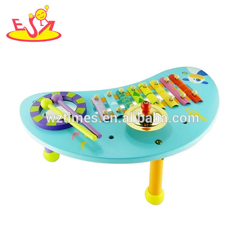 New hottest 4 in 1 educational toy wooden spin top for children W01B077