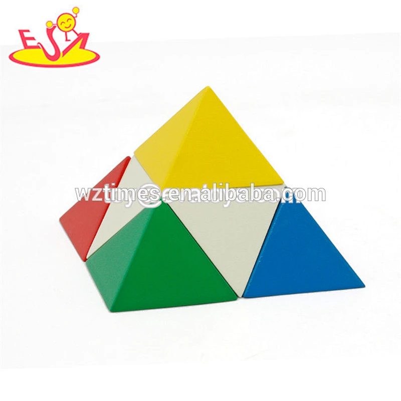 Wholesale diy creative wooden shape puzzle toy lovely baby wooden shape puzzle toy W13E005