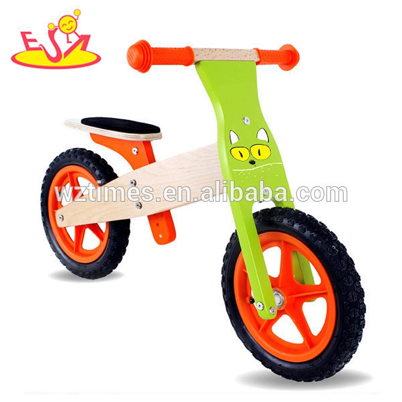 Wholesale cheap product wood color wooden walking balance bike for children W16C095-2
