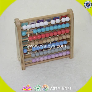2018 wholesale educational wooden abacus toys for babies new design wooden abacus toys for babies best kids abacus toys W12A027