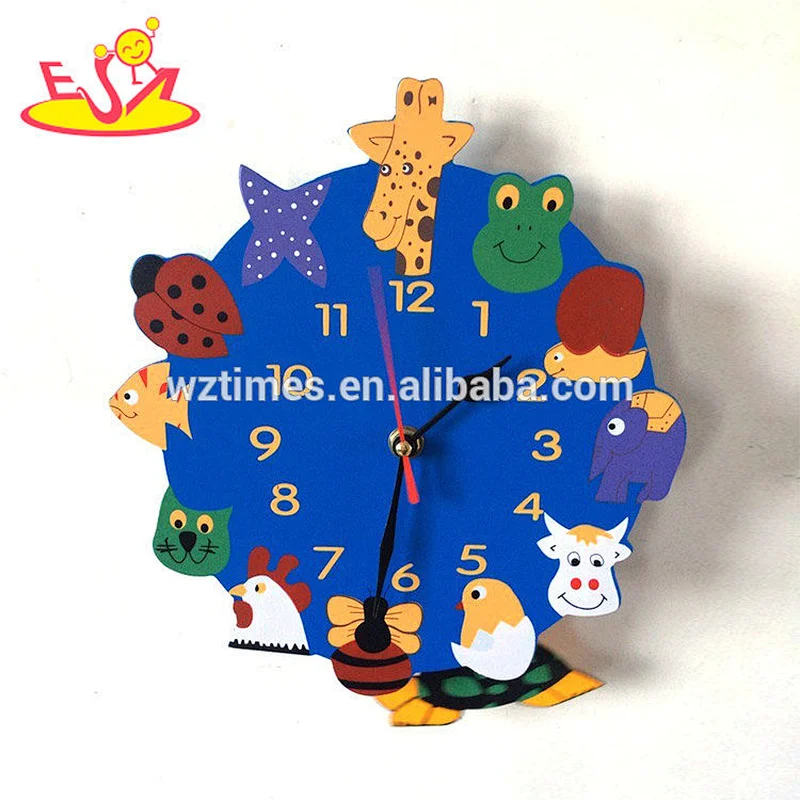 wholesale no smoking sign shaped wooden wall clocks for sale W14K045