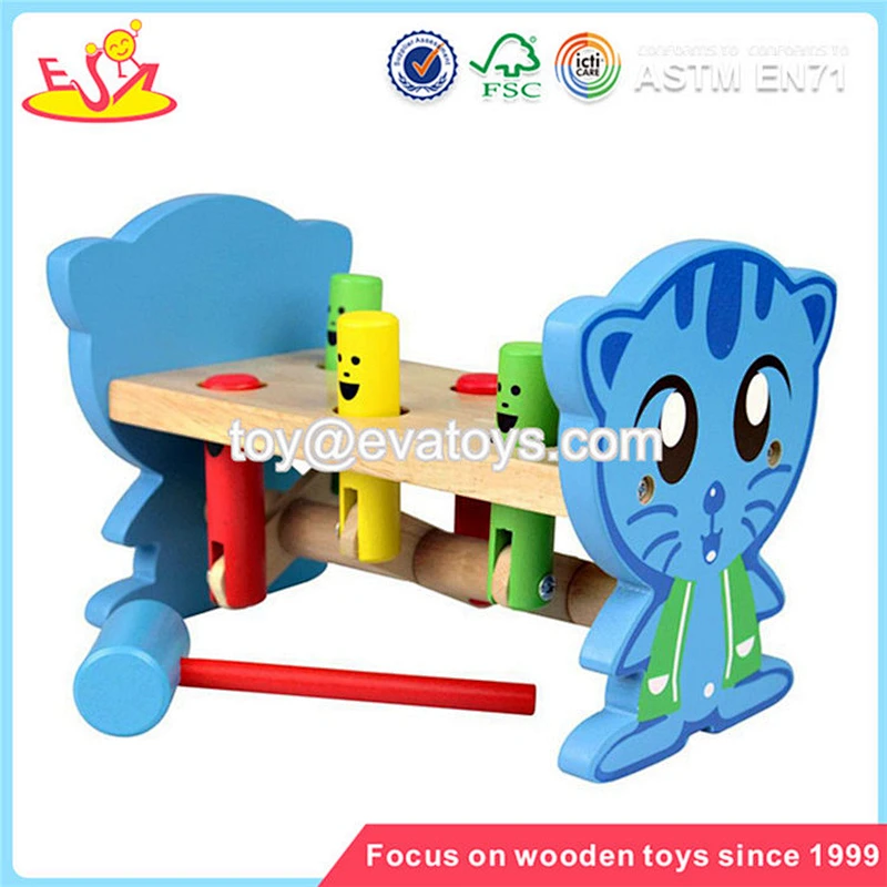 wholesale kids wooden screws toy high quality wooden removable screws car toy to bring children fun W11G009