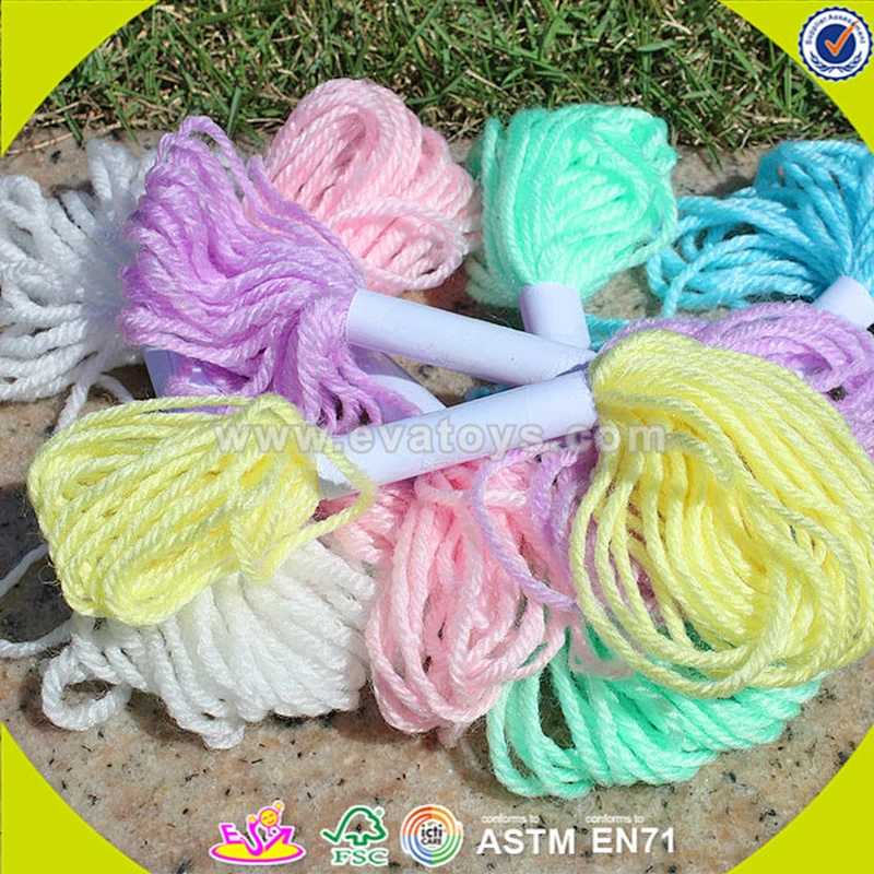 wholesale Kids Educational easy knit wool toy,DIY Knitting Wool Funny Soft toy, Novelty wool Wooden knit wool toy W11E042