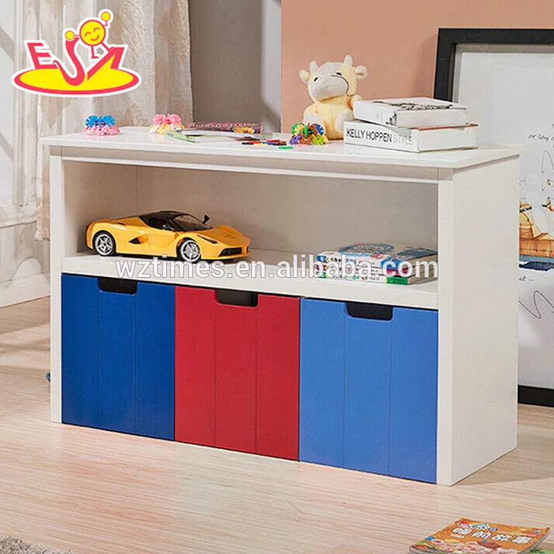 Wholesale homeware wooden kids storage bench for sale W08C235