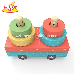 2018 New Original Design educational wooden infant stacking toys W13D177