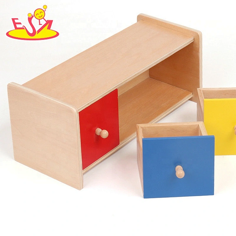 High quality montessori activities wooden toy drawers for children W12F098