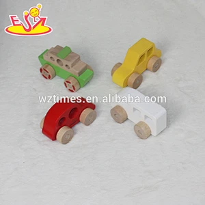 2018 wholesale baby miniature wooden car cheap kids miniature wooden car funny children miniature wooden car W04A262