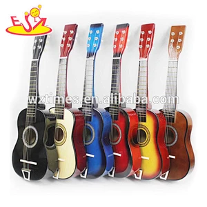 wholesale style unique wooden kids guitar best sale wooden baby guitar W07H026