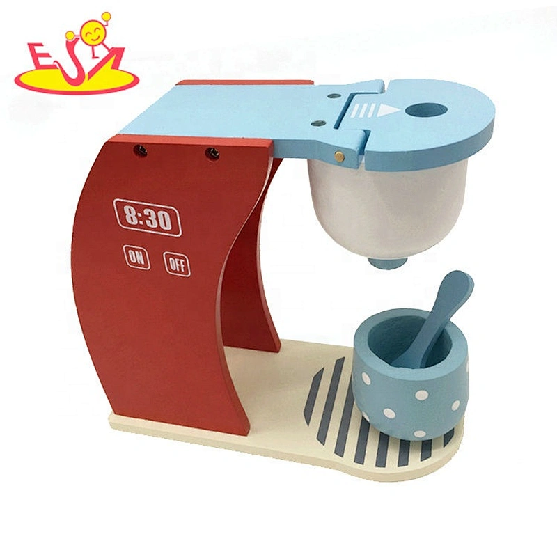 2019 Most popular preschool wooden kids coffee maker for kinderplay W10D237