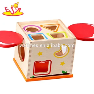 2018 Großhandel intersteing Kinder pädagogisches Spielzeug aus Holz Form Sorter Set für Verkauf W12D100