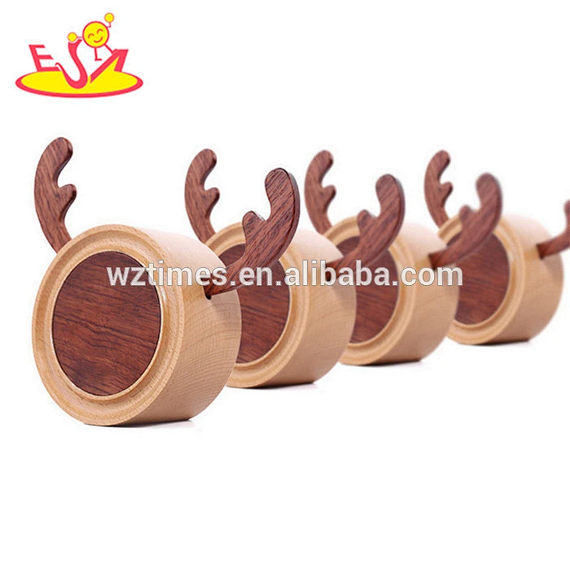 Wholesale beautiful wooden craft music box toy for children gifts W07B057