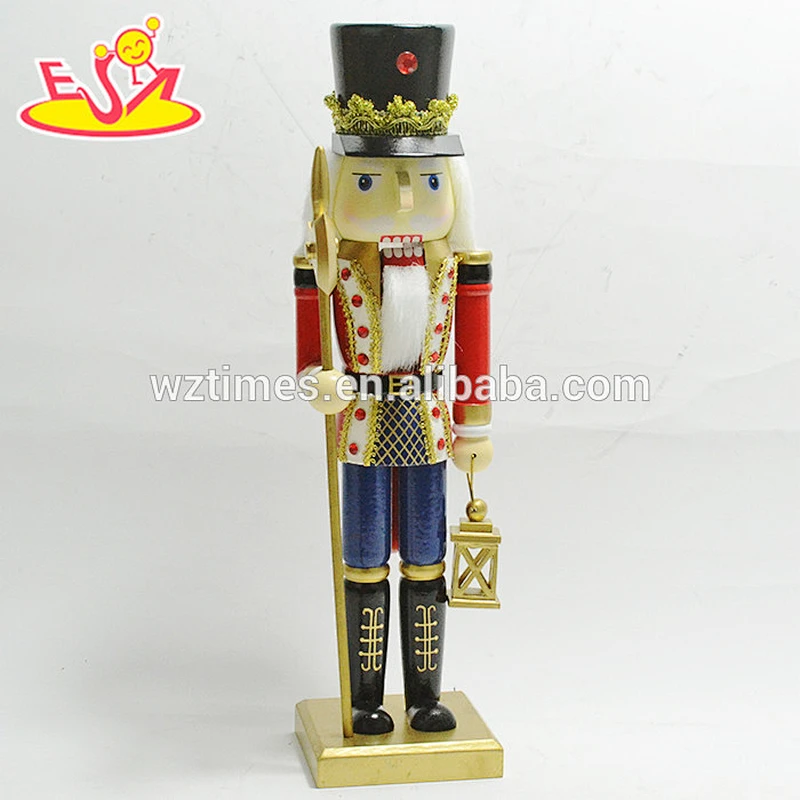 Wholesale lovely style wooden nutcracker doll toy for store decoration W02A202