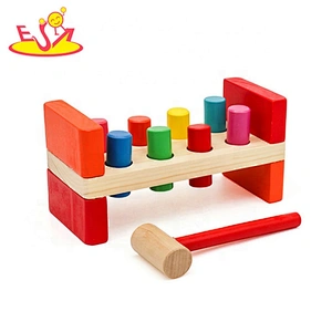 wholesale educational Wooden colorful knocking toy, intelligence knocking toy W11G018