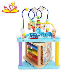 الجملة مبيعا الأطفال الصغار سلسلة الخرز الخشبي لعبة للبيع W11B159