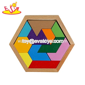 Wholesale unique colorful wooden Tetris toy for children W14A174