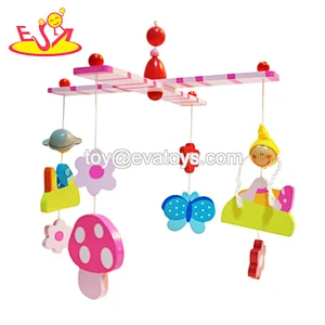 hot sale handmade wooden baby rattle for newborns W07G008