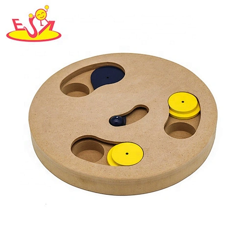 Professional cheap interactive wooden dog activity toys for wholesale W06F112