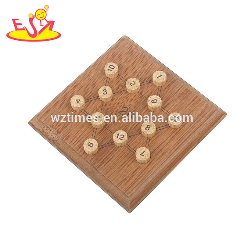 Wholesale creative style wooden children backgammon toy as leisure game W11A070