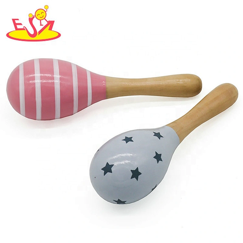 Most popular wooden maracas instrument for kids W07I148