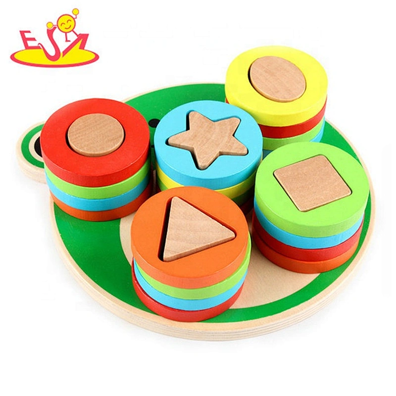2019 New hottest educational wooden shape toys for toddlers W13E091
