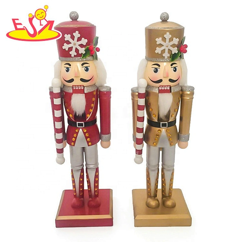 Customize soldier toy wooden red nutcracker for wholesale W02A344