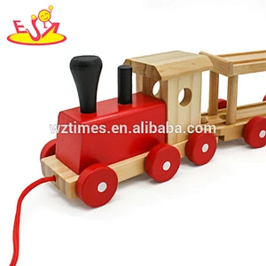 New hottest funny wooden toys uk for baby pull along W05C094