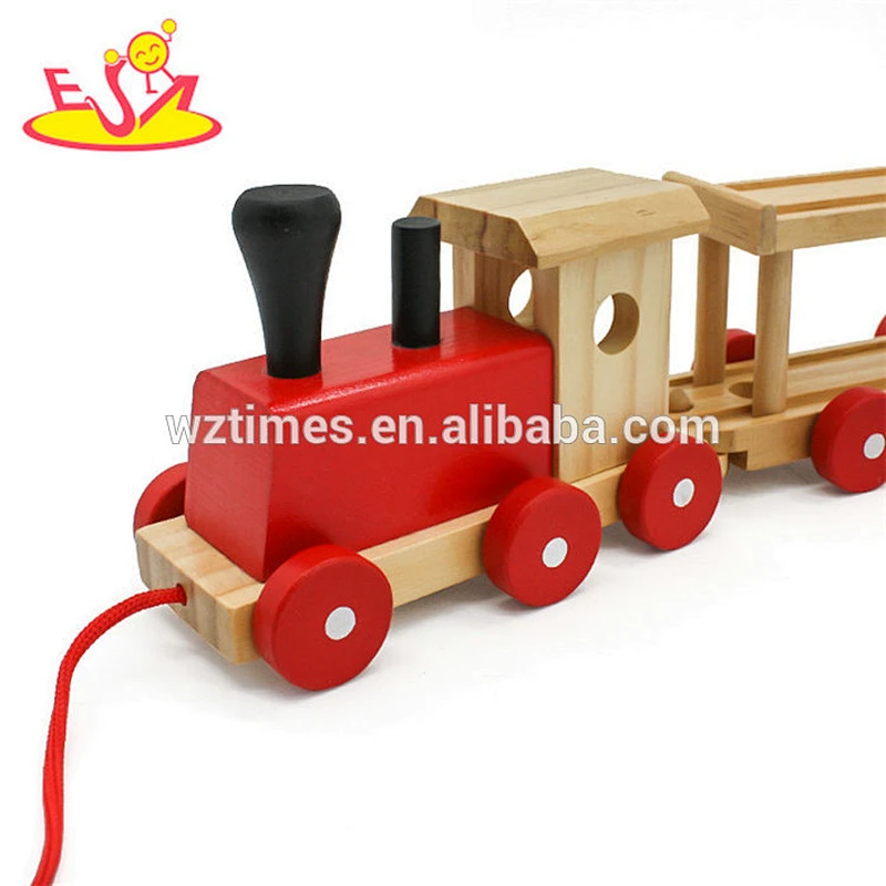 New hottest funny wooden toys uk for baby pull along W05C094