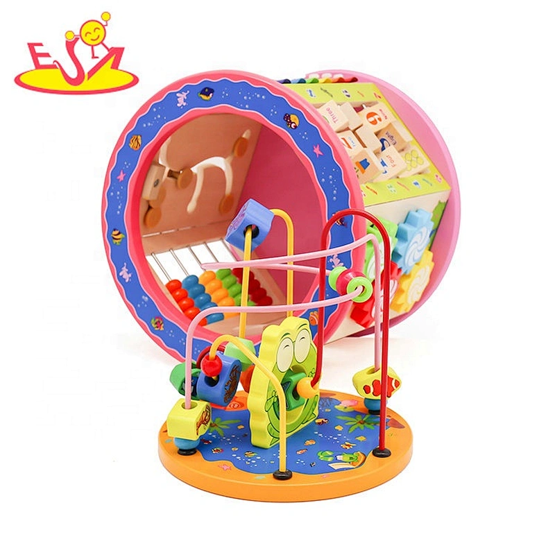 New arrival educational wooden kids activity cube with Xylophone W11B153E