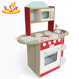 wholesale mini wooden toddler kitchen set for pretend play W10C184