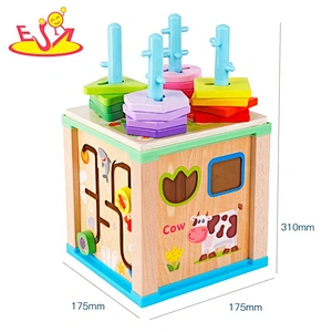 2019 Most popular educational wooden play cube game for children W12D172