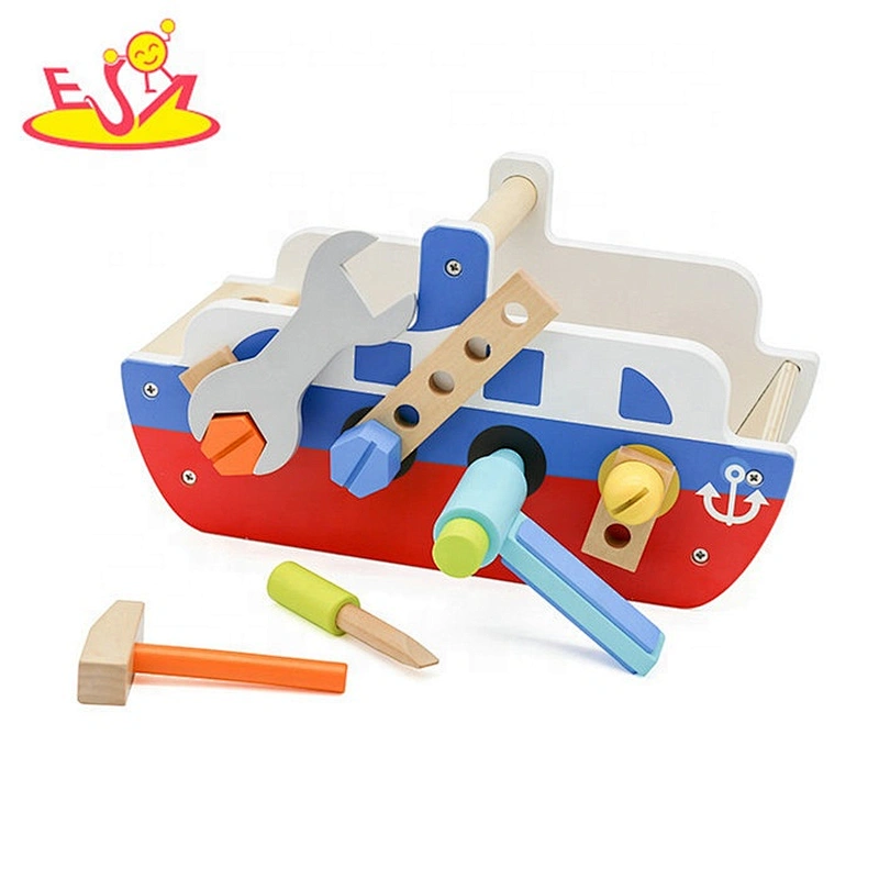 2019 New arrival role play wooden toy tool set for kids W03D110