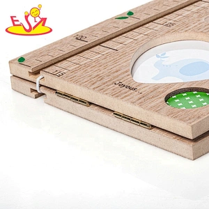 Nursery decor giant wooden kids height ruler for wall W09C010