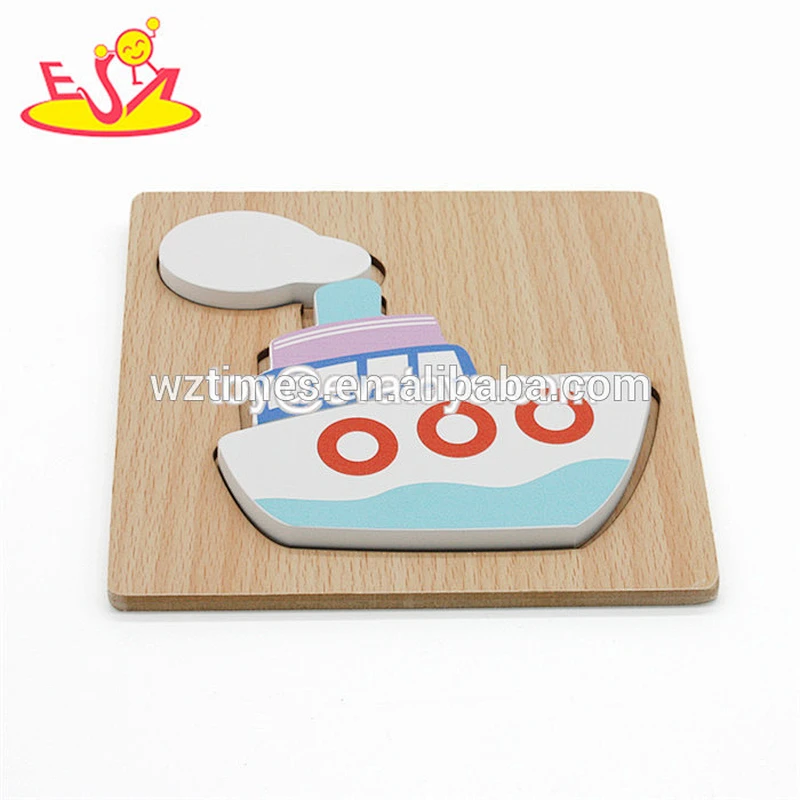 Wholesale hottest farm theme wooden shape puzzle toy for 1 years old baby W14D041