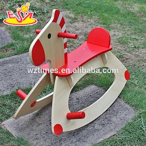New design baby wooden rocking horse for riding on W16D088