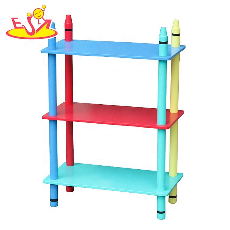 wholesale preschool furniture wooden kids storage shelves with high quality W08C268B