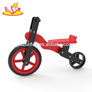 Wholesale best selling children wooden red balance bike for useful W16C189
