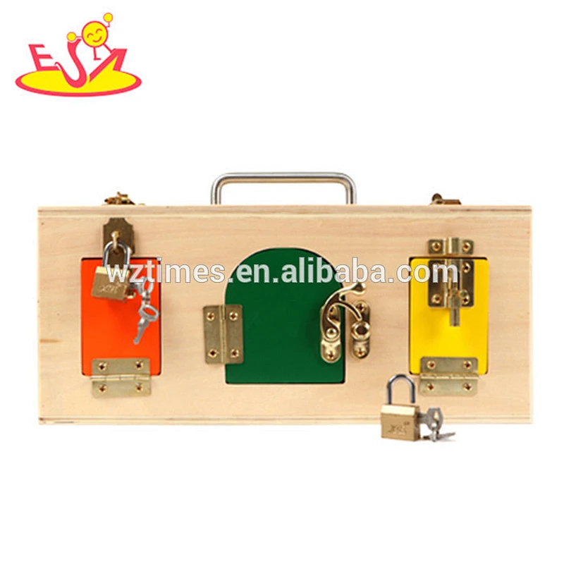 2018 wholesale kids wooden toy box popular baby wooden toy box high quality children wooden toy box W08C163