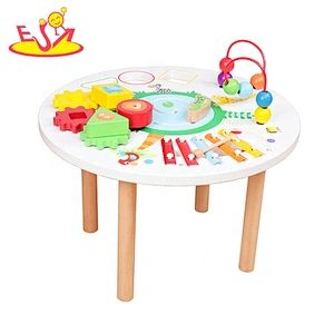 New hottest first educational wooden musical activity table for babies W12D144