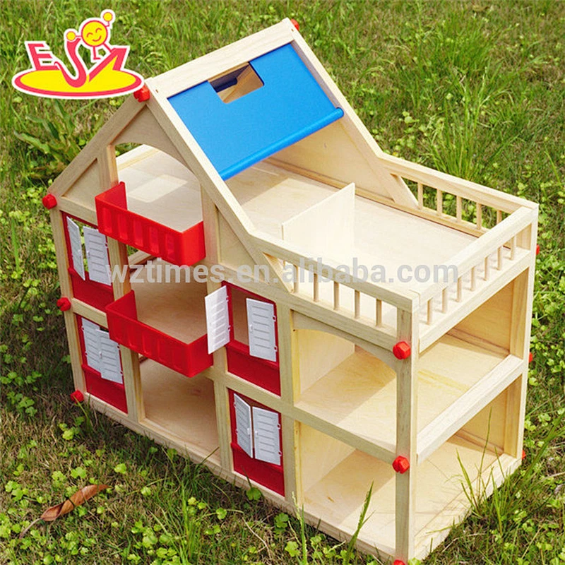 Beste liefert Mini Holz Kleinkind Puppenhaus für Amazon W06A318