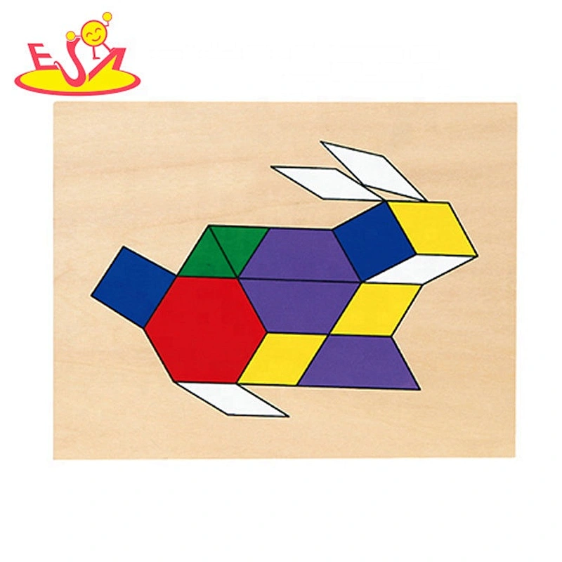 2019 New sale educational wooden jigsaw puzzles for kids W14A224