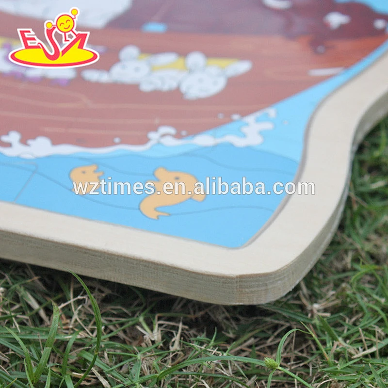 high quality kids wooden custom jigsaw puzzles for wholesale W14C243