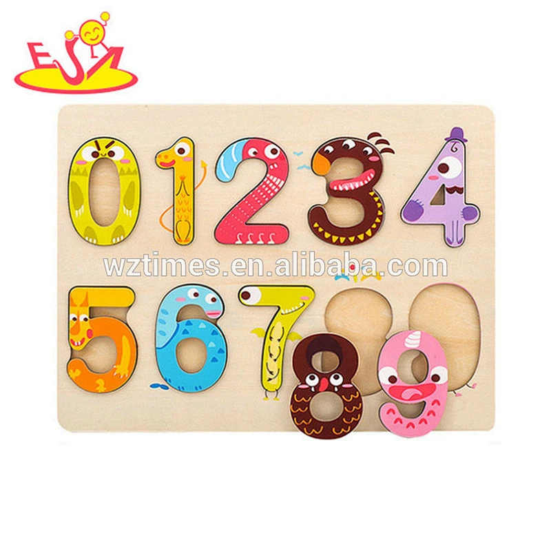 Intelligentes hölzernes Alphabetpuzzlespielspielzeug helfen den Kindern, die Englisch W14B090 lernen