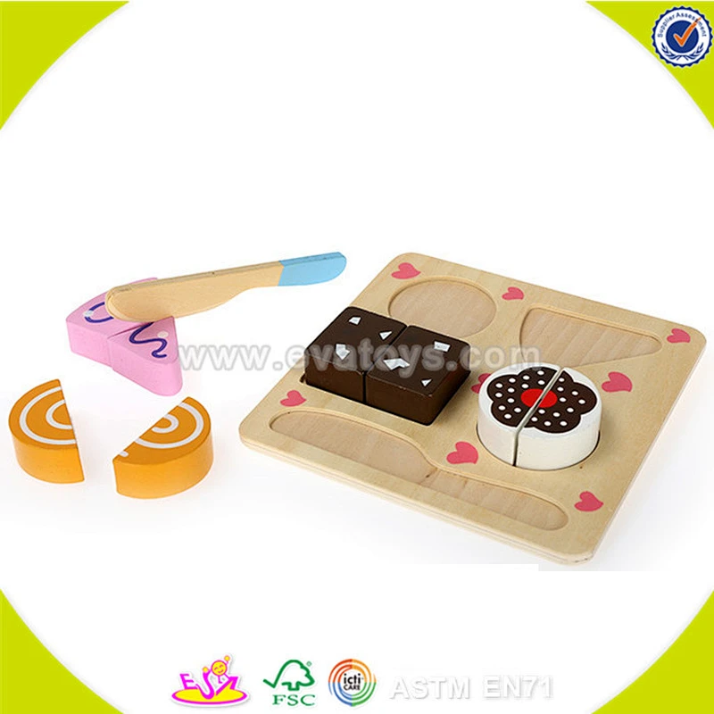 wholesale baby wooden cutting food toy fashion kids wooden cutting food toy children wooden cutting food toy W10B120