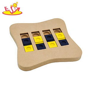 Customize interactive wooden dog puzzle feeder for wholesale W06F115