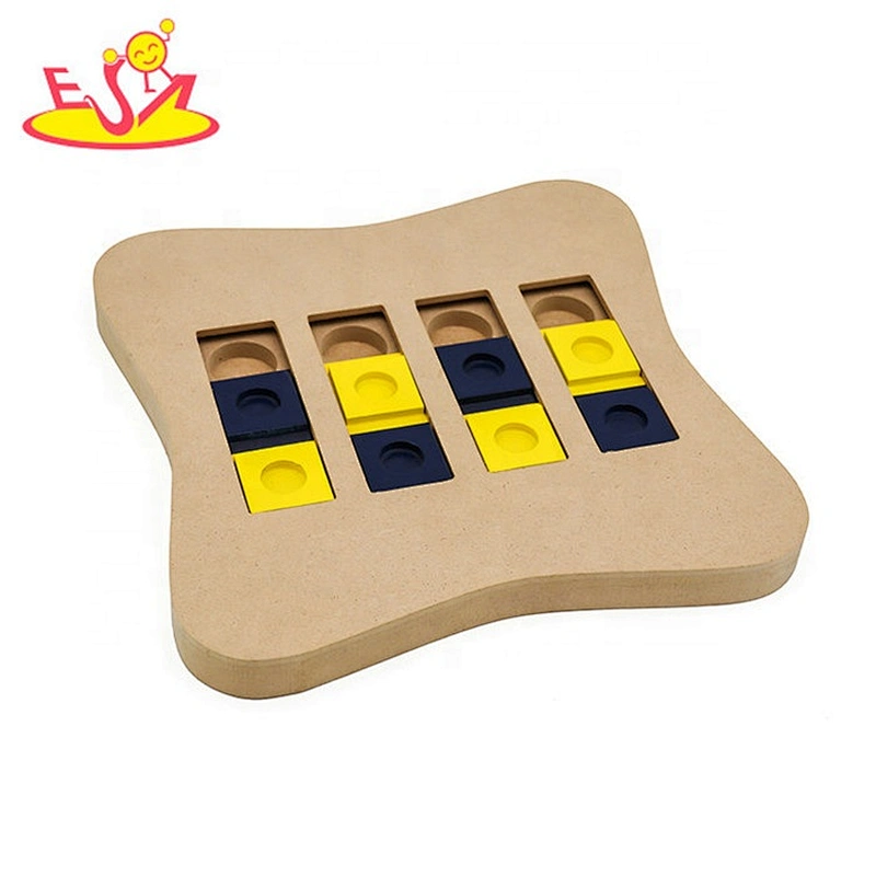 Customize interactive wooden dog puzzle feeder for wholesale W06F115