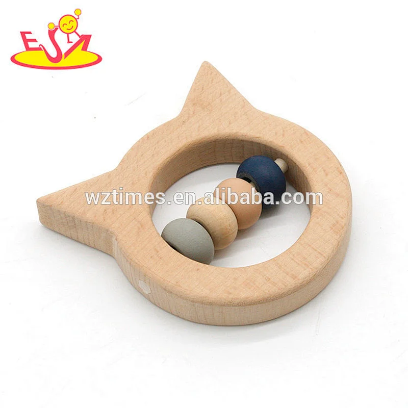 2018 High quality teething aids wooden baby chew toys for newborns W08K028